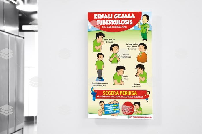 Jual Poster Kesehatan Kenali Gejala Tuberkolosis Kota Malang Mirror Advertising Tokopedia