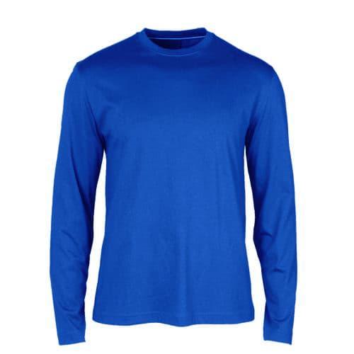 Gambar Kaos polos lengan panjang premium banyak pilihan warna - Biru dari Heru Dagang undefined Tokopedia