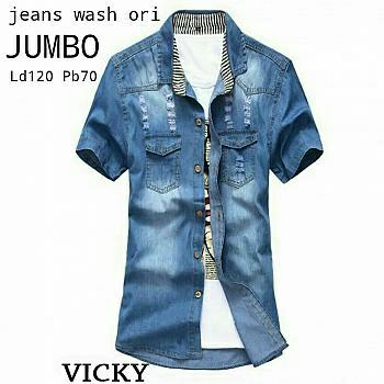rokedis jumbo/kemeja jeans jumbo 