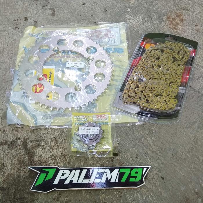 Jual Gear Set KLX 150 S L BF Dtracker Paket Gir Depan Belakang SSS