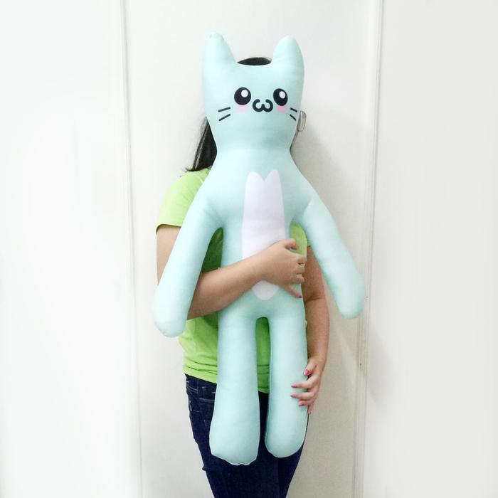 Gambar Boneka Emoticon Kucing Besar - Katt 2 Jumbo (tinggi 80-85cm) dari Adelgio undefined Tokopedia