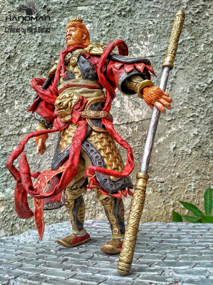 Gambar Mainan figure Sun Gokong Kera sakti Monkey king 12 inch Custom Figure dari Hanoman Studio undefined Tokopedia