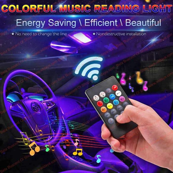 Gambar Car Led Strip Lights Lampu Kolong Mobil 48 RGB Leds Music Controller dari Bela Buscent Online Shop undefined Tokopedia