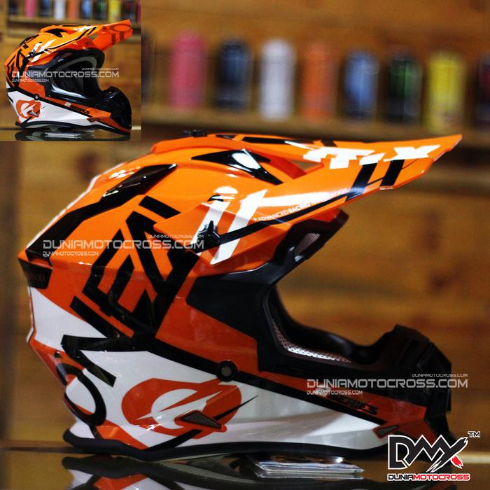 Gambar Helm Cross Oneal 2 Series Spyde Orange/White dari KLXarea undefined Tokopedia