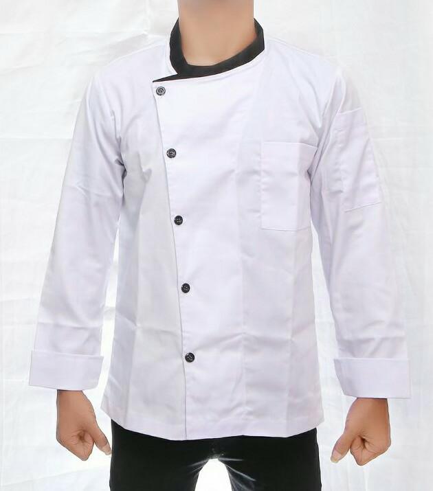 Gambar baju chef/koki - Putih, S dari SERAGAM BAGUS undefined Tokopedia