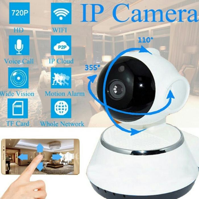 Gambar V380 Wireless CCTV IP Camera WiFi P2P HD support Memory Card Onvif dari Microstar-Online undefined Tokopedia