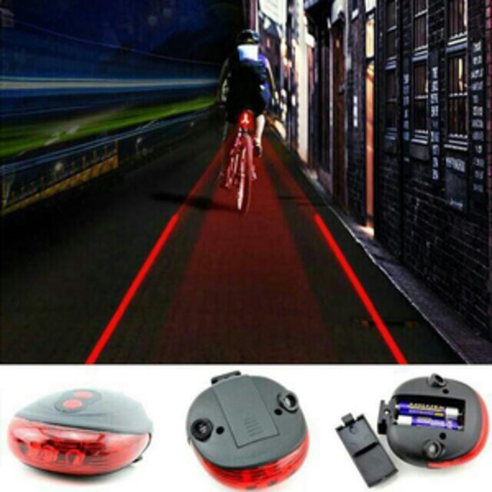 Gambar Lampu sepeda laser plus bracket - Biru dari sinarsafari undefined Tokopedia
