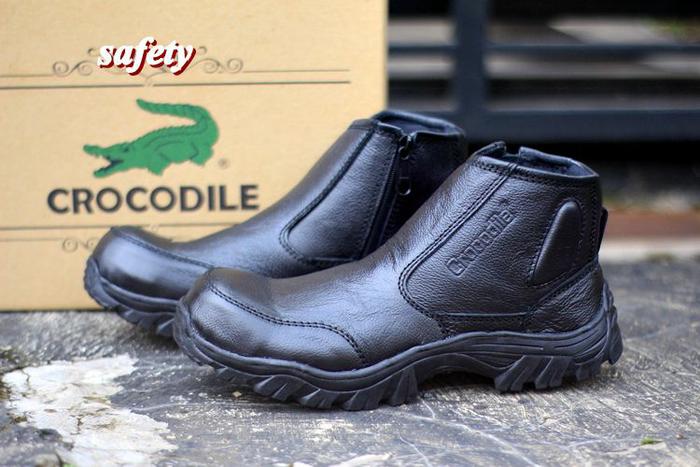 Gambar sepatu boots pria crocodile morisey safety boot murah dari hazim store sepatu undefined Tokopedia