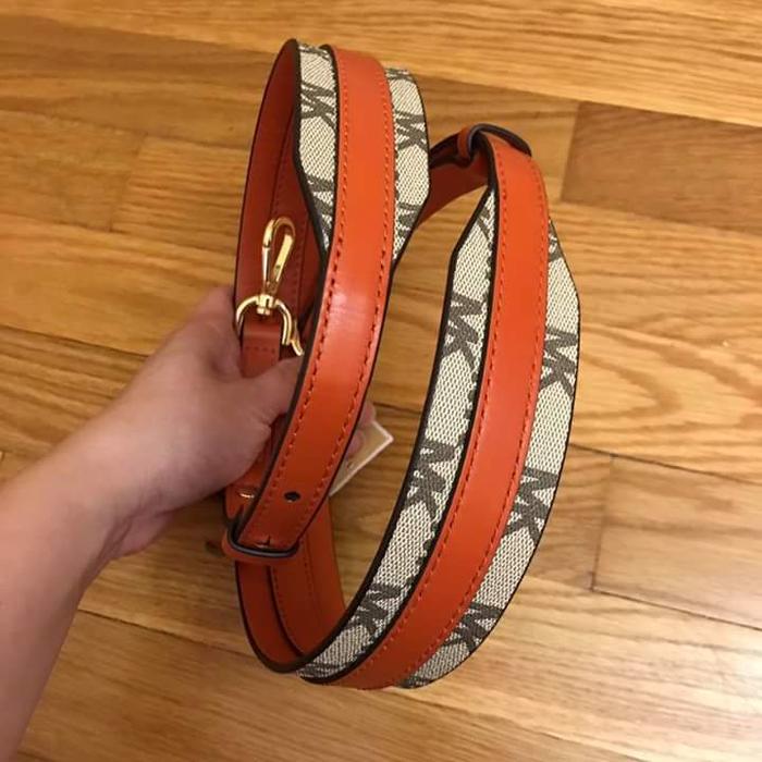 Jual Michael kors strap orange tali tas 