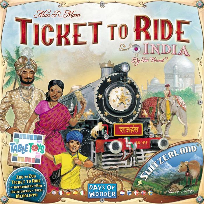 Gambar Ticket to Ride Map Collection 2 : India & Switzerland Board Game dari Tabletoys undefined Tokopedia