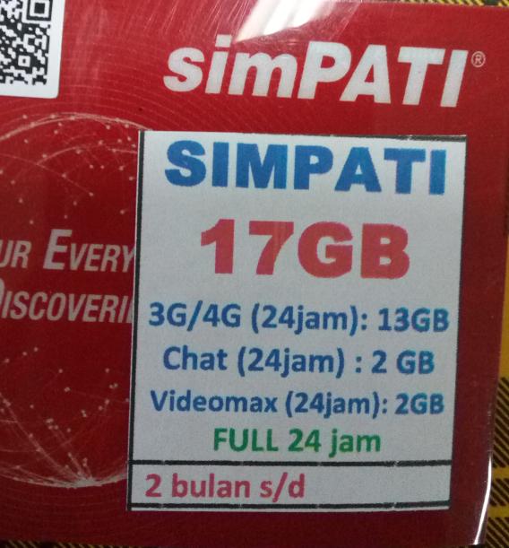 Jual Perdana Kuota Telkomsel 17gb Kota Tangerang Aa Sumber Pulsa Tokopedia