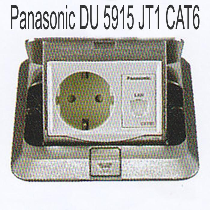 Gambar Panasonic DU 5915 JT-1 CAT6 Stop kontak Pop-Up Floor Outlet C-Series dari BETOP undefined Tokopedia