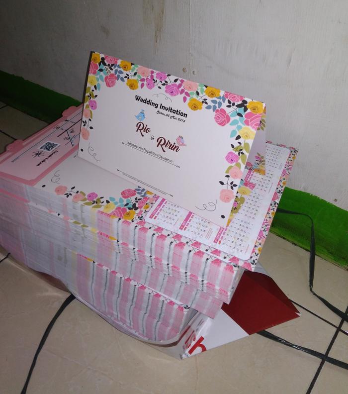 Jual Undangan Pernikahan Kalender Jakarta Pusat Undangankreasi Tokopedia