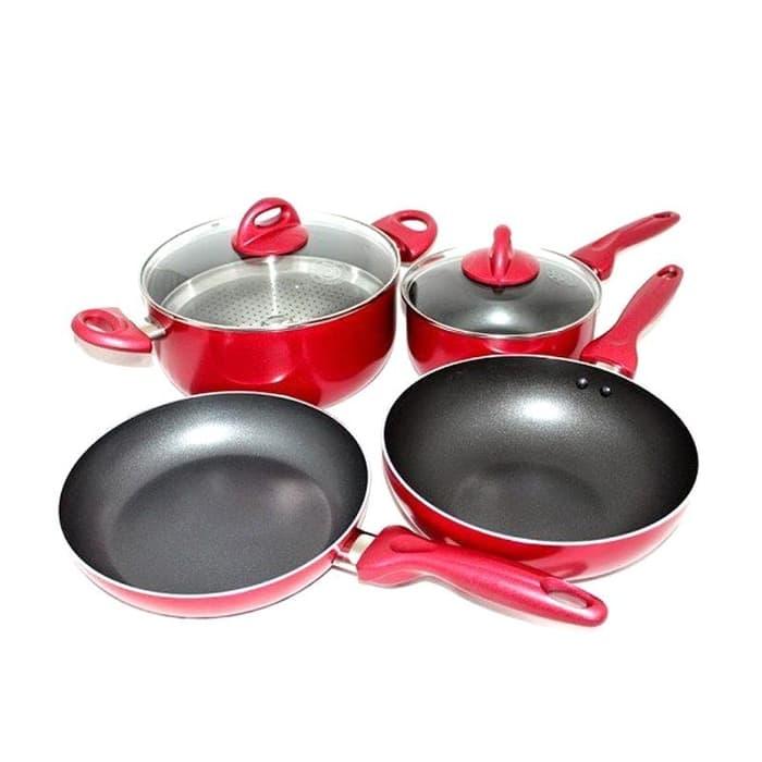 Gambar PANCI SET SUPRA COOKWARE ROSEMARY - TUJUH PCS dari MyKitchenHouseware undefined Tokopedia
