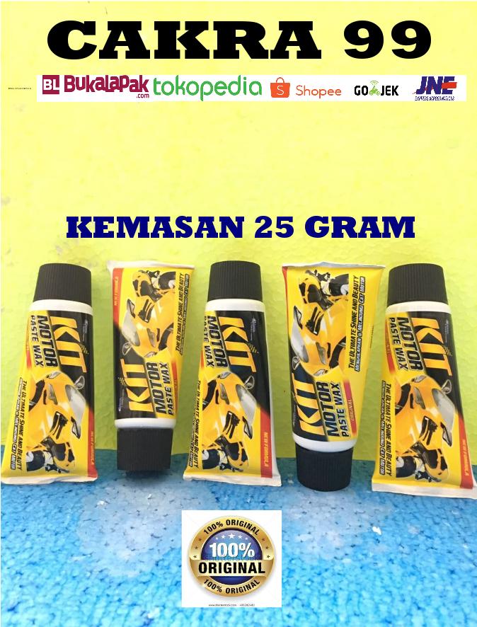 Gambar KIT Motor Paste Wax Original Pengkilap Cat Body kemasan pasta 25 gram dari CAKRA99cbbr undefined Tokopedia