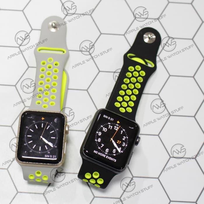 Apple Watch Nike Starp 4,2 mm Sport Band Tali jam Rubber di Bms Acc  Tokopedia