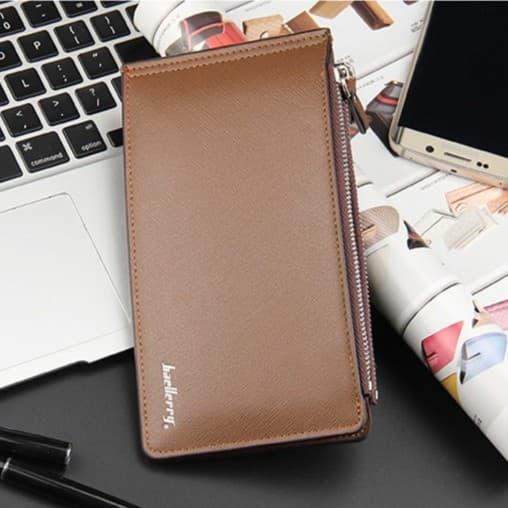 Gambar [ ORIGINAL ] Dompet Pria Wanita Kulit Kartu Panjang HP Baellerry Impor - Cokelat Muda dari BRAVO8 undefined Tokopedia