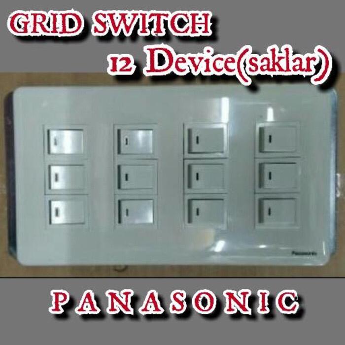 Gambar grid switch panasonic 12 saklar set dari Sinar Surya LTC undefined Tokopedia