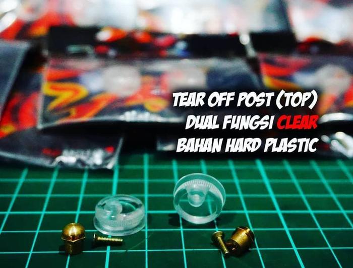 Gambar Tear Off Post (TOP) Clear Dual Fungsi pnp semua visor flat. dari TerasDigital undefined Tokopedia