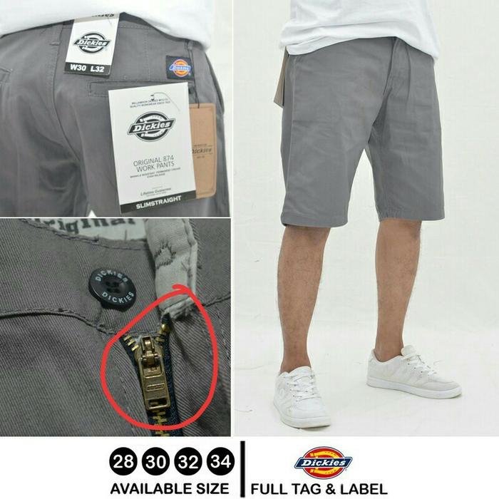 Jual celana pendek pria dickies grey 