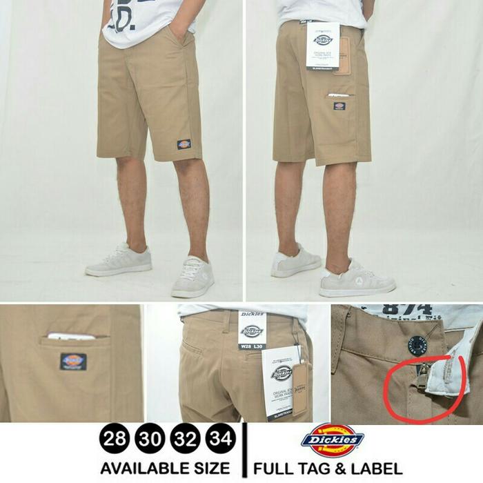 celana pendek pria dickies pocket mocca 