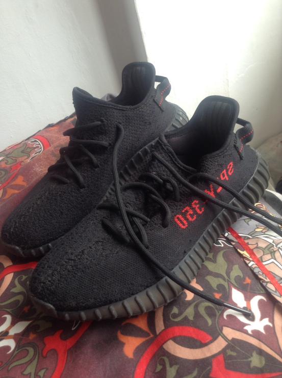 yeezy 350 bred stock x