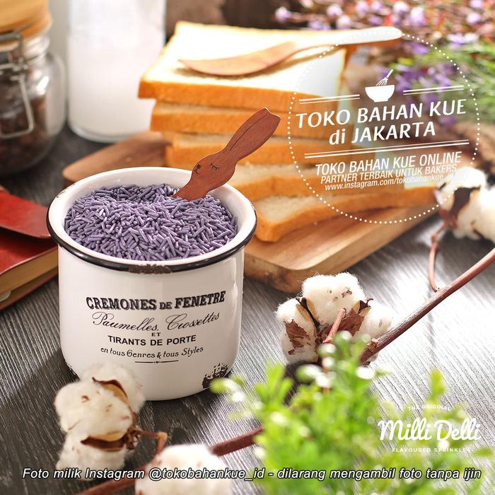 Gambar Milli Delli Premium Meises Rasa TARO Mesis Chocorice Sprinkle 100gr dari Toko Bahan Kue Jakarta undefined Tokopedia