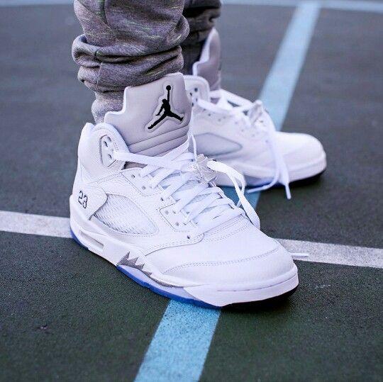 aj 5 metallic silver