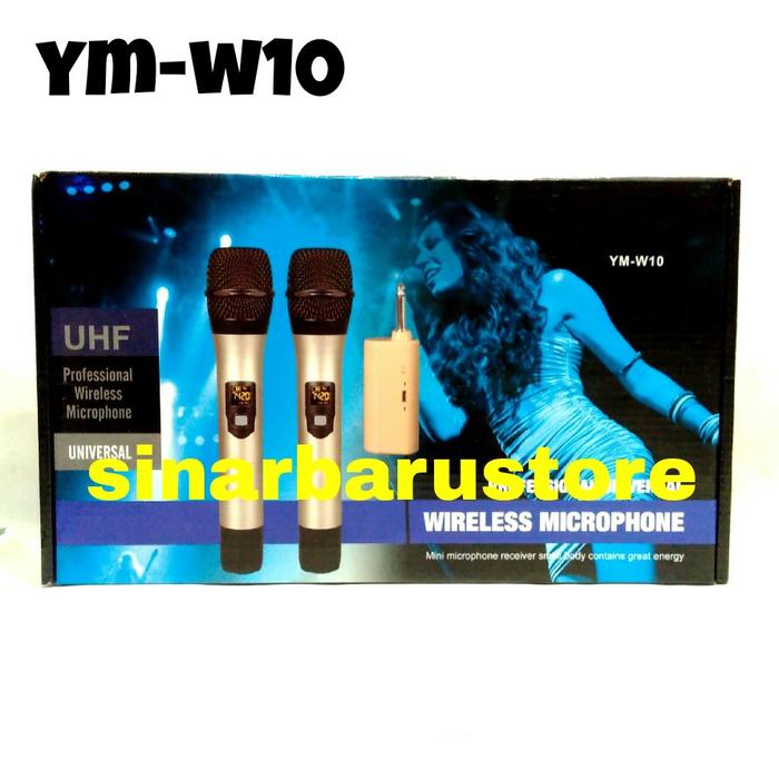 Gambar MIK/MIC/MICROPHONE WIRELESS "YAMAHA" YM-W10 2PCS dari Sinar Baru Store ID undefined Tokopedia