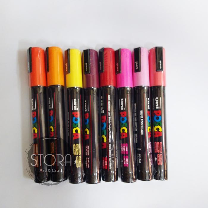 UNI POSCA PC-5M Marker Pen Medium Point Marker Warna-Warni AQUA GREEN