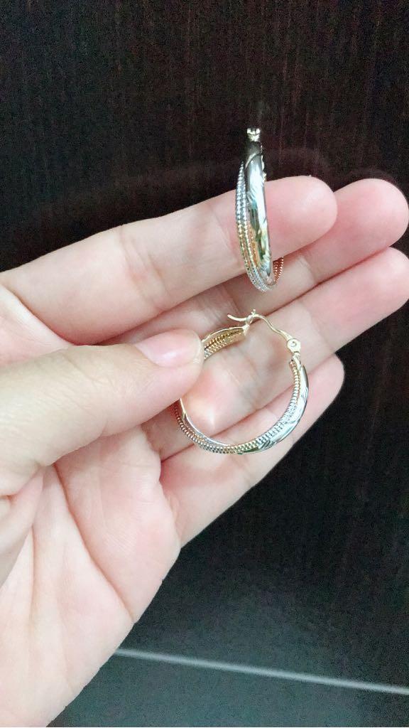 Gambar ANTING KOREA 3 DIMENSI PERHIASAN XUPING LAPIS EMAS 18K dari Istana Perhiasan LVT undefined Tokopedia