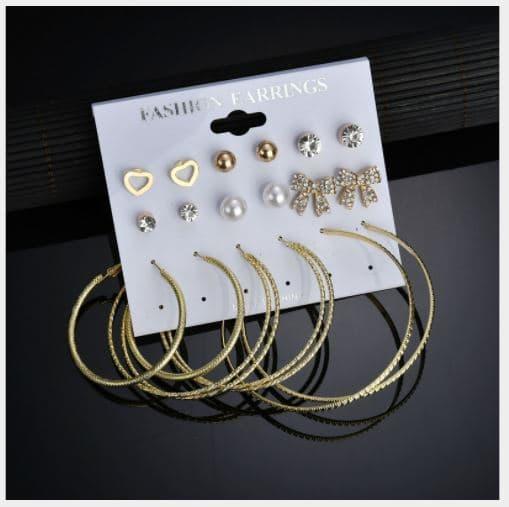 Gambar Anting Set / Anting murah / Anting Hoops / SETS - Emas dari CaaDoo's Style undefined Tokopedia