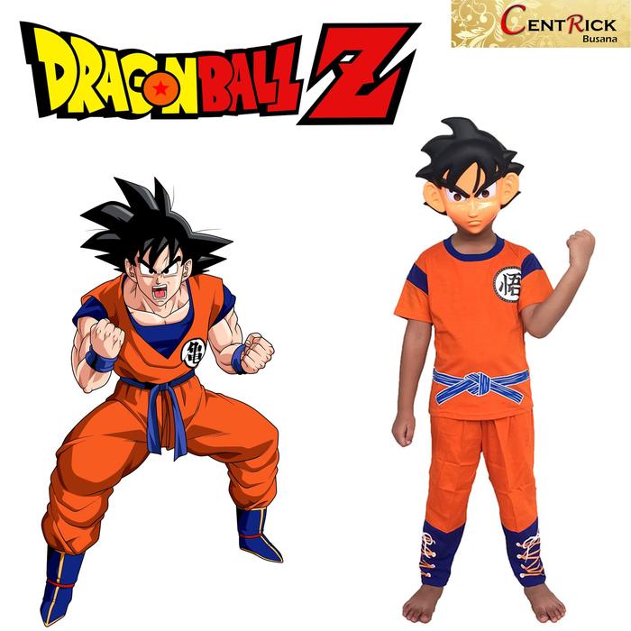 Jual Kostum Baju Anak dengan TOPENG SUPERHERO GOKU DRAGON BALL