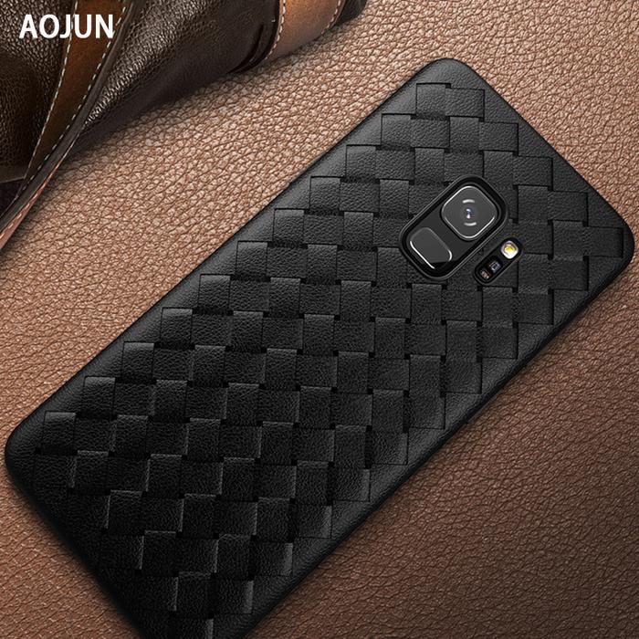 Gambar Case Samsung S9 - S9 Plus soft casing hp back cover leather tpu WOVEN - S9, Hitam dari Case Pedia undefined Tokopedia