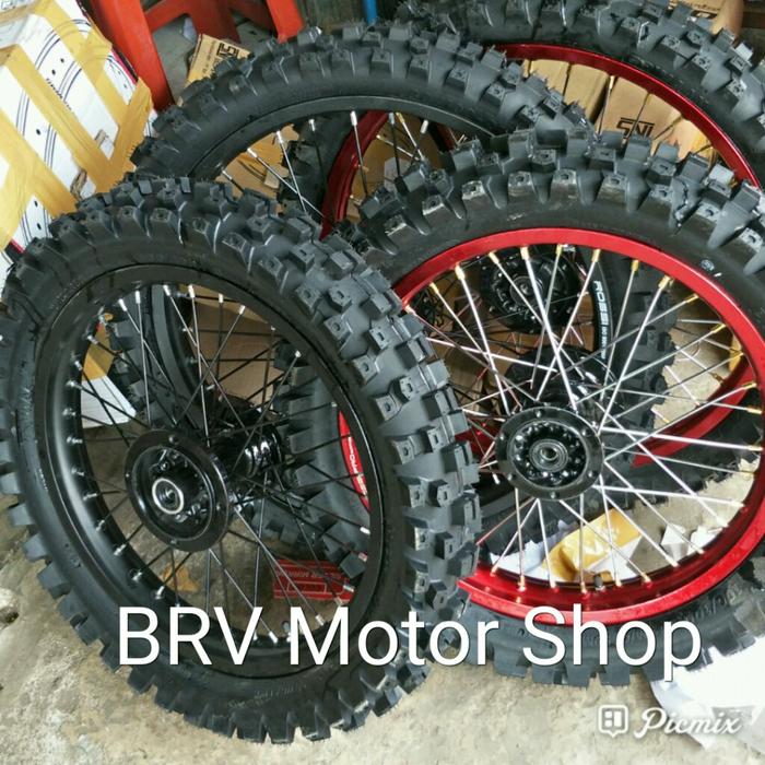 Gambar Velg klx 18-21 dan d tracker 16-19  bebas pilih ukuran full set dari BRV Motor Shop undefined Tokopedia