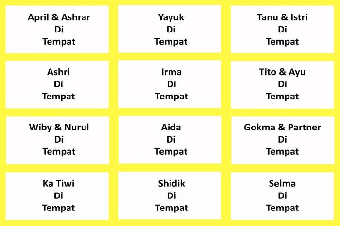 Jual Cetak Label Nama Undangan Biasa Jakarta Utara Yes Printing Tokopedia