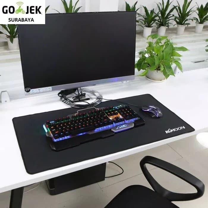 Jual Gaming Mouse Pad Desk Mat Polos 500 x 800 mm Black Kota - Main Image