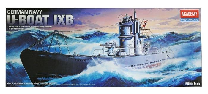 Gambar 1/150 Academy Model Kit German NAVY U-Boat IXB RE-280 Motor Include dari Chia Hobby Shop undefined Tokopedia