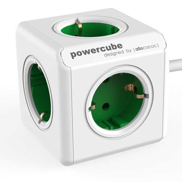 Gambar Stop Kontak Steker Listrik Allocacoc Powercube Extended 1.5m Green - Hijau dari Aneane Shop undefined Tokopedia