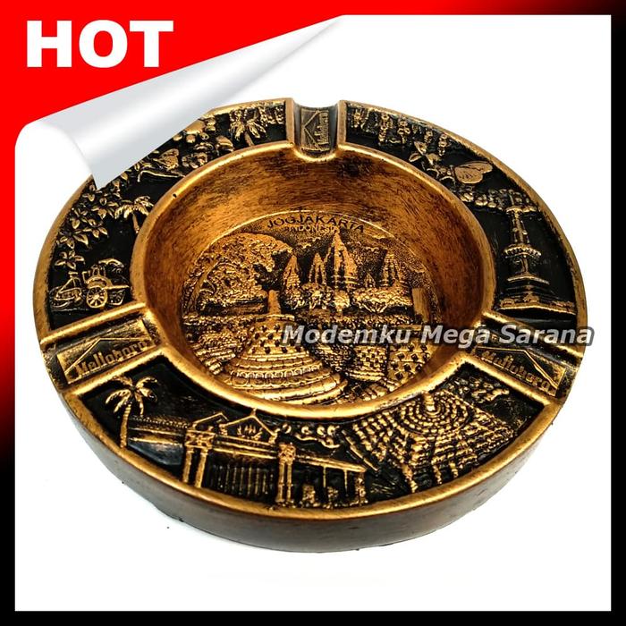 Gambar Asbak Jogja Relief Prambanan Borobudur Tugu Kraton 12x12x2cn Emas dari Modemku Mega Sarana undefined Tokopedia