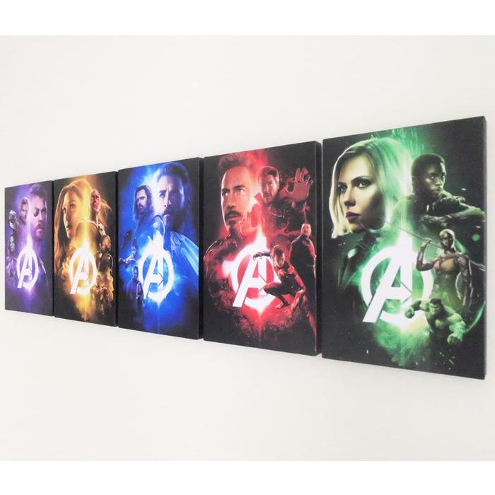 Gambar Avangers Set - Pajangan Dinding - Wall Art dari BiruTua room decor undefined Tokopedia