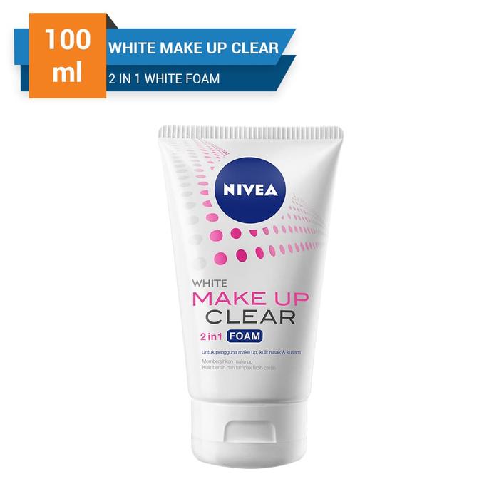Gambar Nivea Make Up Clear 2in1 White Foam 100 ml dari Farmaku undefined Tokopedia