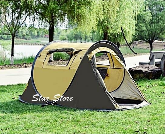 Gambar Tenda Camping Pop Up Outdoor 2 Pintu Single Layer 4 Orang dari Star Store IDN undefined Tokopedia