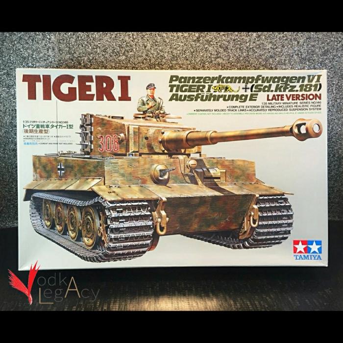 Gambar Tamiya 1/35 Military German Tank Tiger I Late Version Model Kit Mokit dari vodka legacy undefined Tokopedia