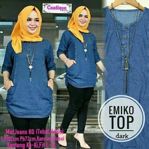 original emiko top jeans ld 100 blouse 