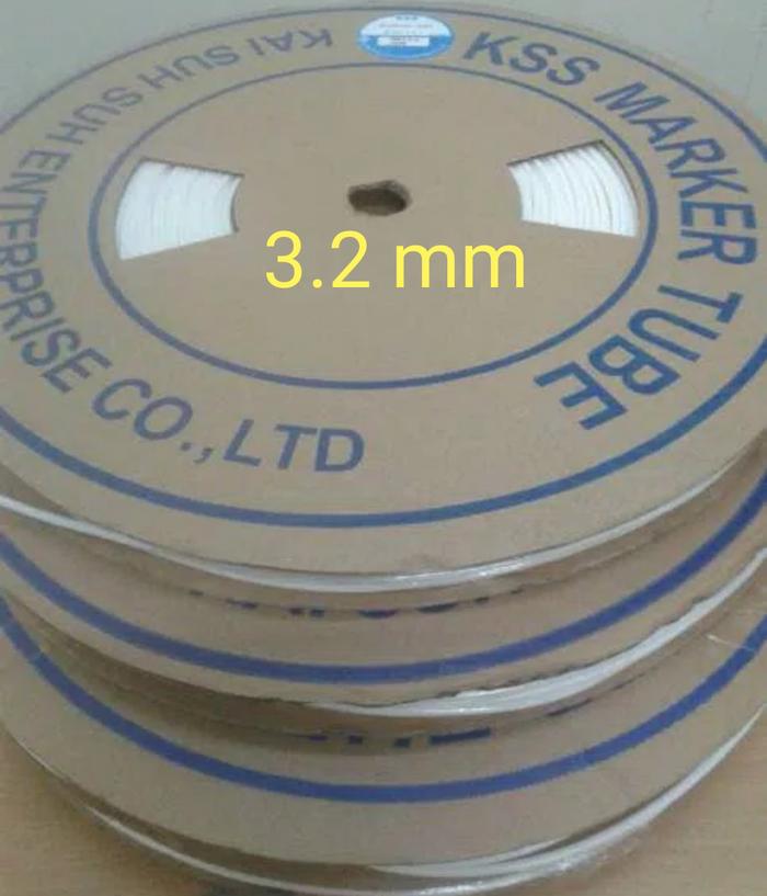 Kss Label Jual KSS MARKER TUBE 3.2 MM CUBING LABEL KABEL LISTRIK NAME WARNA PUTIH ...
