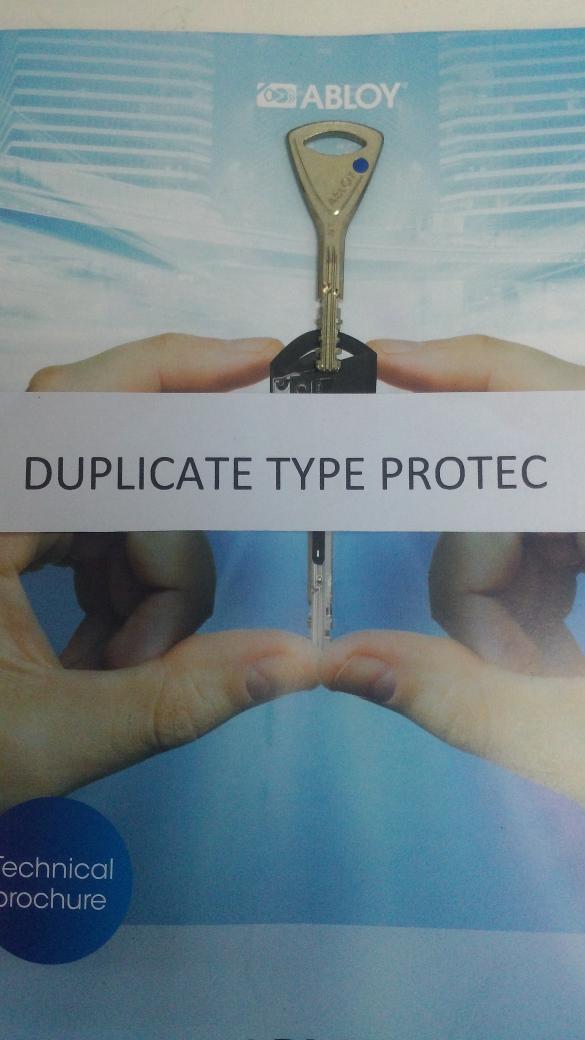 Gambar Duplicate /Duplikat anak kunci Abloy Protec dari Abloy lock undefined Tokopedia