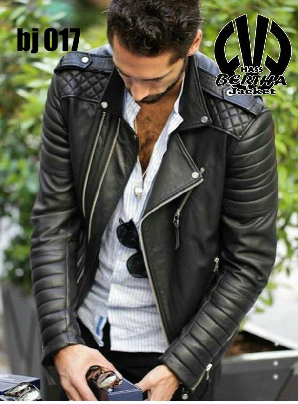 Jual jaket semi kulit ramones rck - Hitam, S - Kab. Garut - Bertha 