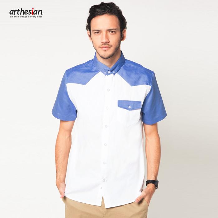 Gambar ARTHESIAN Kemeja Pria - France Shirt Cotton Poplin - Putih, S dari Arthesian Store undefined Tokopedia