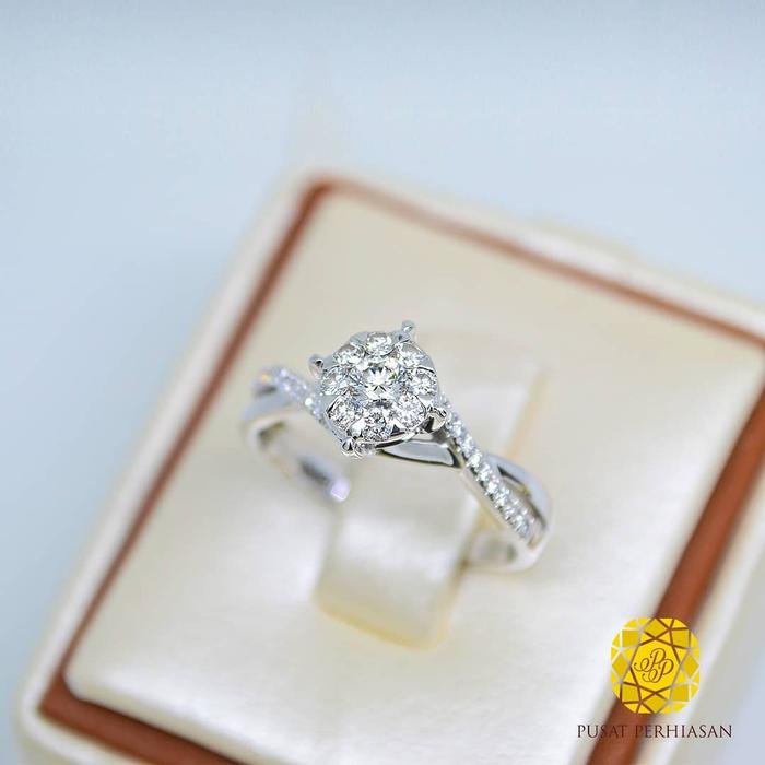 Jual Cincin Emas Putih Tunangan Swarovsk Model Mewah Terbaru 2018 Asli 100 Merah Muda 6 Jakarta Timur Pusatperhiasan 